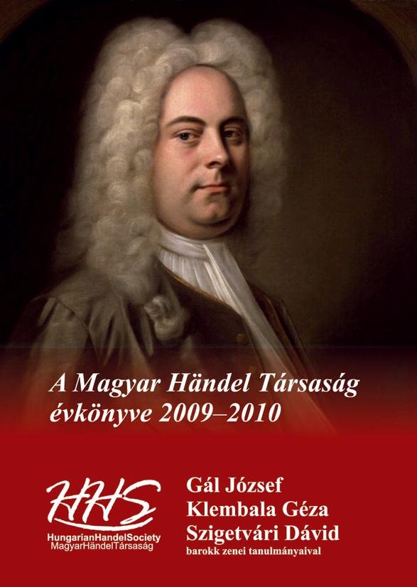 Gál József-Klembala Géza-Szigetvári Dávid - A Magyar Händel Társaság évkönyve
