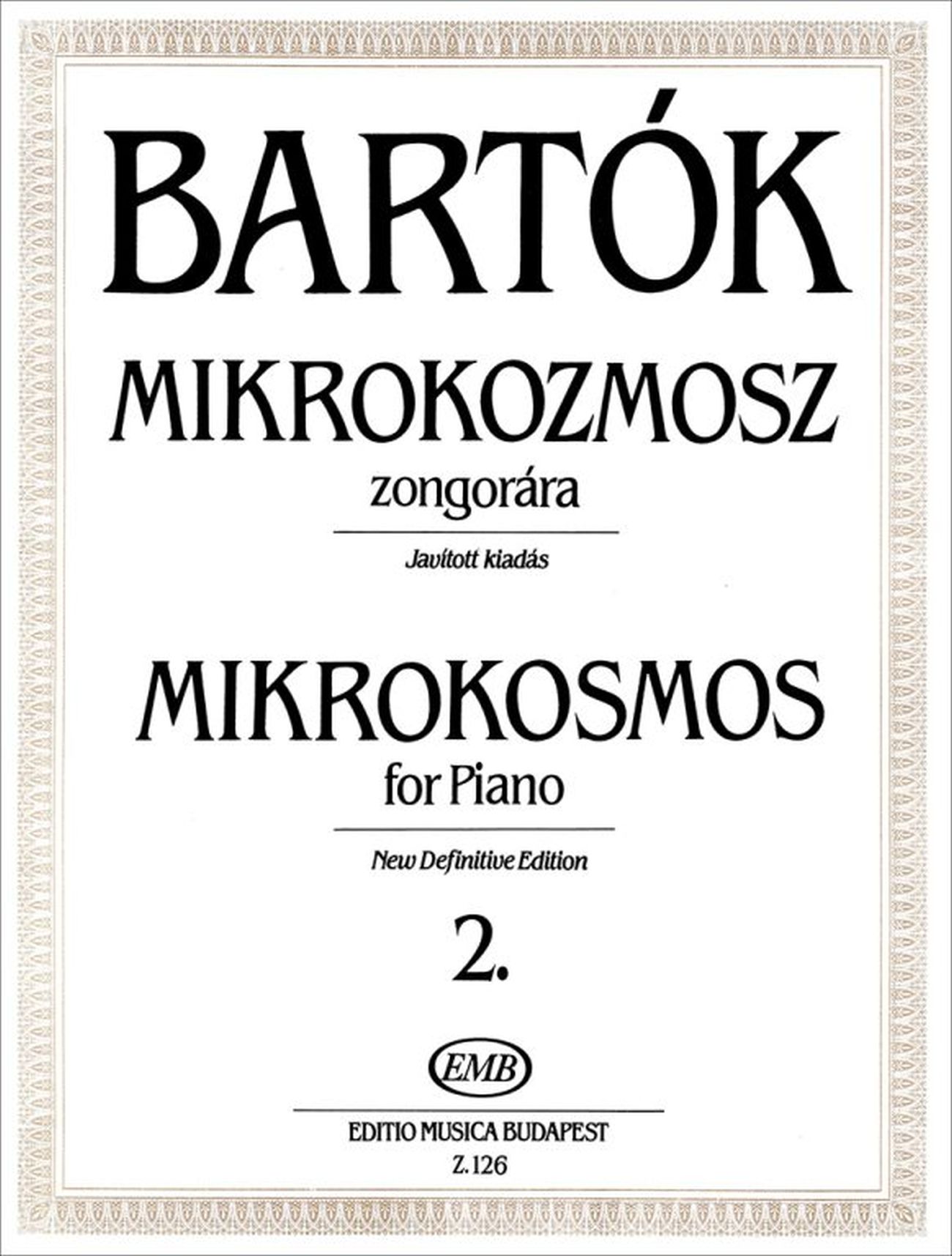 Bartók Béla - Mikrokozmosz zongorára 2